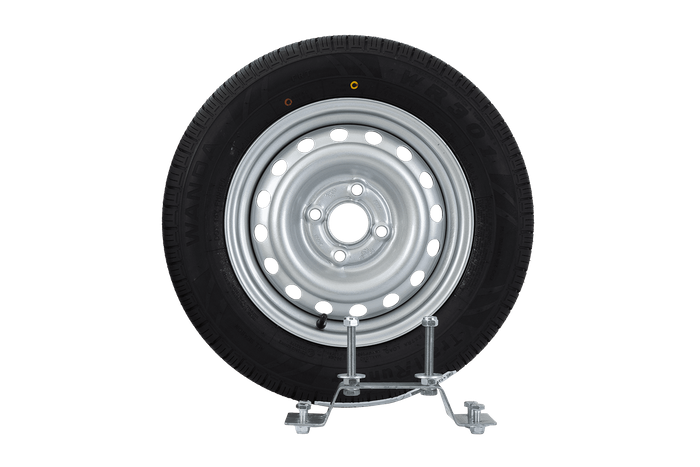 Ersatzrad für Anhänger mit Halterung REIFEN WANDA 155/70 R13 79N FELGE TRAILER TOP 4Jx13&quot;H2 4x100 ET:30