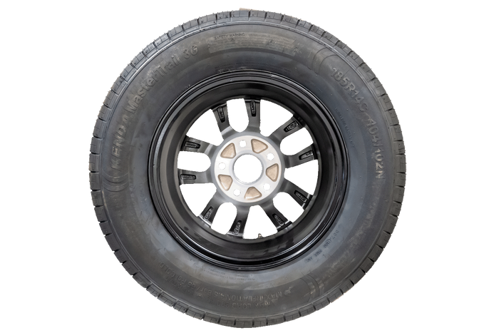 OUTLET Verstärktes Rad für Anhänger KENDA REIFEN 185/80 R14C 104/102N KENDA ALU FELGE 5.5Jx14&quot;H2 5x112 ET:30