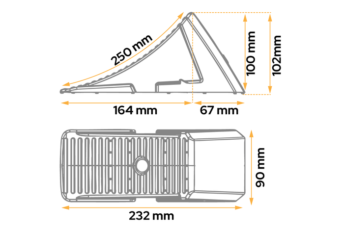 Unterlegkeil mit Montagehalterung AL-KO UK10 H:102mm
