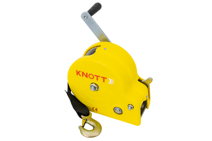 KNOTT Gurtwinde für Anhänger 450 kg / 7-m langes Gurtband