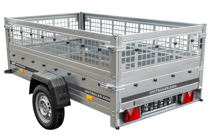 PKW-Anhänger 230x125 UNITRAILER GARDEN 230 KIPP mit Gitterwänden