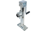 Ausziehbare Stütze mit UNITRAILER TJ5001+TJ5002A Adapter für 1300 kg Pritschenanhänger 364-614 mm