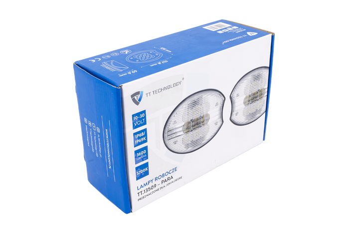 Komplettset LED Arbeitsscheinwerfer Reflektor TT Technology TT.13509 9xLED 3600lm für John Deere