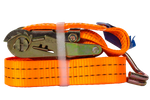UNITRAILER 5 m/35 mm/2 t oranges Transportband mit Spanner