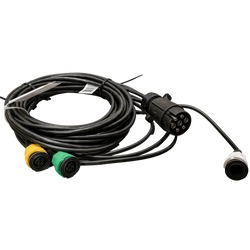 MANTES Elektroinstallations-Anhängerkabelbaum 4,7 m 7-polige Stecker Bajonettverschlüsse 2x 5-polig + 2x 2-polig