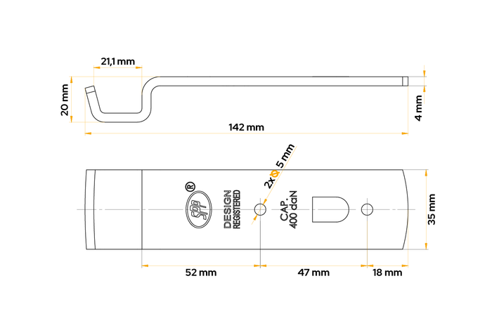 STEELPRESS Z-01A Seitenkupplungshalter für Anhängerkupplung