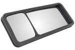 PLASTEX LP0390P Außenspiegel für Landmaschinen 390x157mm