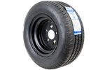 OUTLET Verstärktes Rad für Anhänger LINGLONG REIFEN 195/55 R10C 98/96N UNITRAILER FELGE schwarz 6Jx10&quot; 5x112 ET:-4