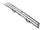 UNITRAILER ALR002 klappbare Auffahrrampe aus Aluminium für Anhänger, 221 cm, 340 kg, mit Gurt
