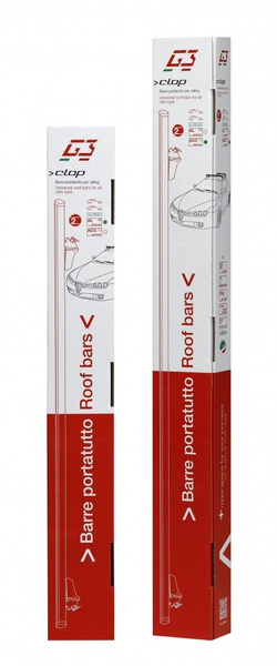 Dachträger G3 CL 60.130 universal für traditionelle und integrierte Aluminiumschienen