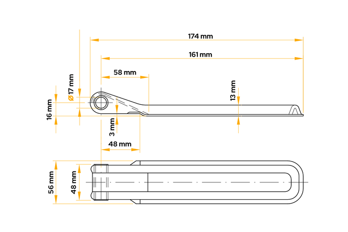 WINTERHOFF BSCH 10-17-170 Anhängerseitenscharnier für Anhängerseitenmontage
