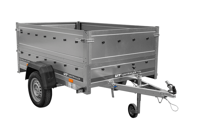 PKW-Anhänger 200x125 UNITRAILER GARDEN 201 KIPP mit Bordwandaufsatz