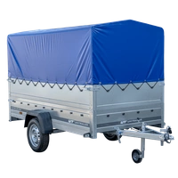 PKW-Anhänger auf Federn 264x125 UNITRAILER GARDEN 264/R KIPP mit BIS-Seiten, H-800-Rahmen und blauer Plane