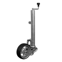 UNITRAILER automatisches Stützrad mit Griff 500 kg 60 mm 660–904 mm