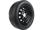 Verstärktes Rad für Anhänger LINGLONG TIRE 195/50 R13C 104/101N UNITRAILER FELGE schwarz 5,5Jx13" 5x112 ET:30