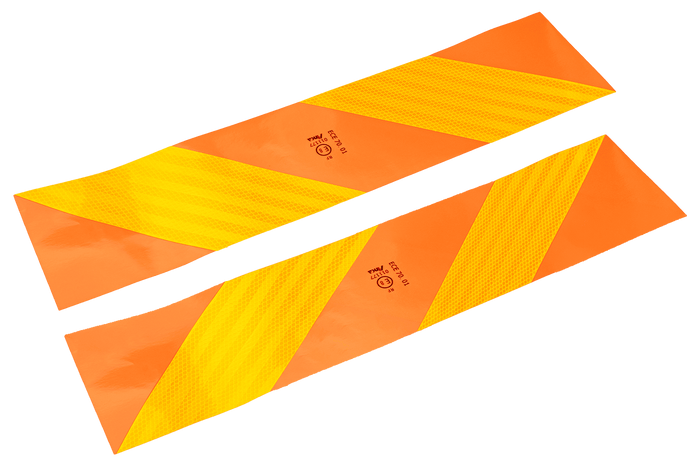 Reflektierende Aufkleber kurz HILLS Markierungs Schielder 565x132mm links+rechts