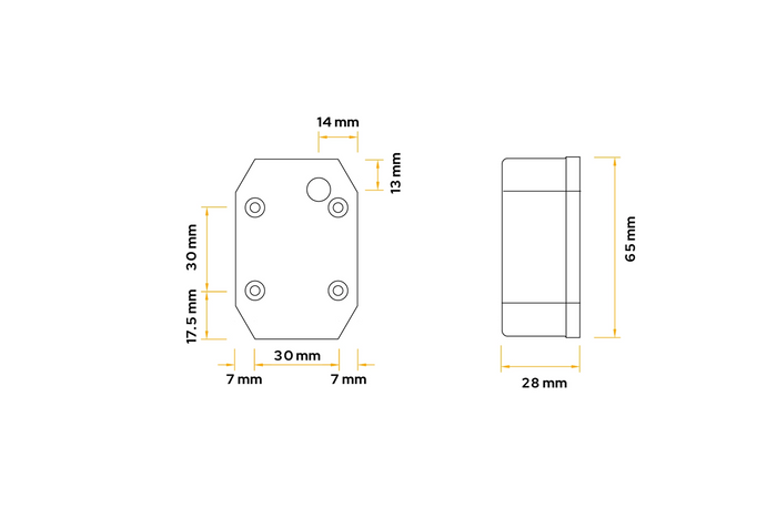 ASPÖCK FLEXIPOINT I Markierungsleuchte Universal Orange