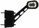 HORPOL LDCC 2713 LED-Markierungsleuchte links auf einem Gummiarm, mit Rückfahrsensor
