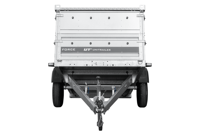 Autotransportanhänger 230x125 UNITRAILER FORCE 230 KIPP mit BIS-Seitenwänden und Aluminiumabdeckung