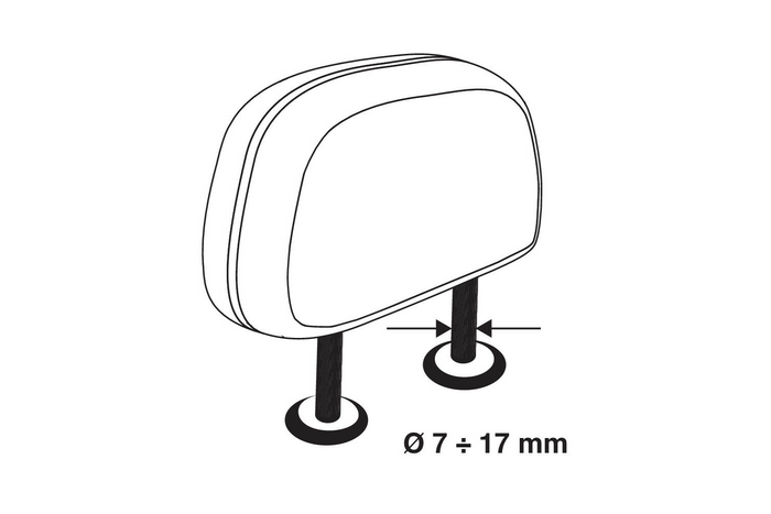 LAMP GRG-9 Kompakte Hunde-/Gepäcktrennwand 85-140cm