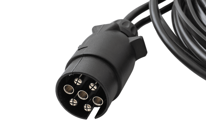 ASPÖCK Elektroinstallation Anhängerkabelbaum 5 m 7 polig Stecker Bajonett 2x 5 polig