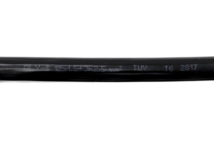 HYBSZ QLY-S 12x1,5+3x2,5 15-adriges Elektrokabel - 1 m