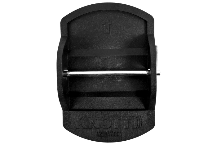 Satz mit vier KNOTT Anhängerstabilisierungs-Stützplatten 18x14x4,5cm