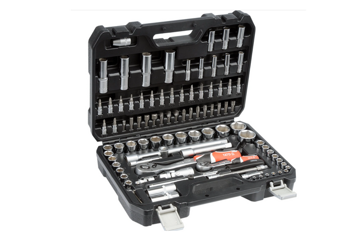 YATO YT-12681 Werkzeugset 1/2'' 1/4" 94-teilig.