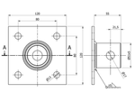 Komplette Kurbelhalterung S.170033 + Adapter S.29317 SIMOL für 1300 kg Anhänger