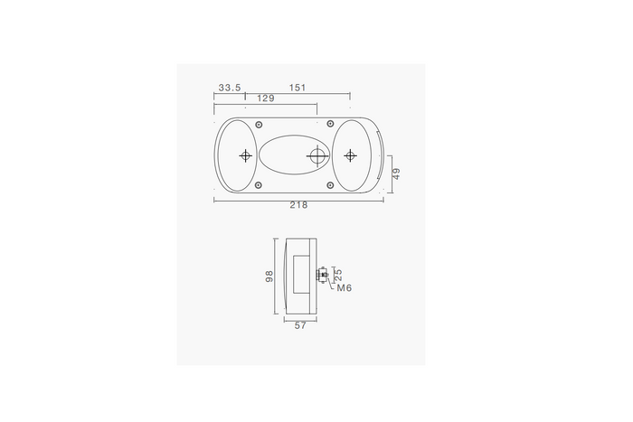 Rückleuchte ASPÖCK MIDIPOINT II 24-3210-007 Bajonett 5PIN 5 Funktionen universell
