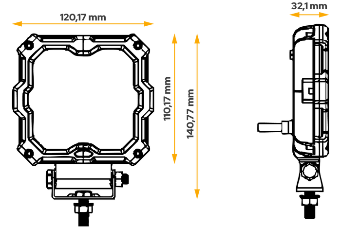 LED Arbeitsscheinwerfer KAMAR X-SPIDER L0195 9xLED 1700lm