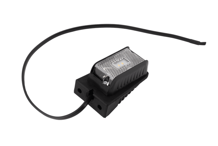 DOBPLAST DPT15 LED weiße Universal-Begrenzungsleuchte mit Halter