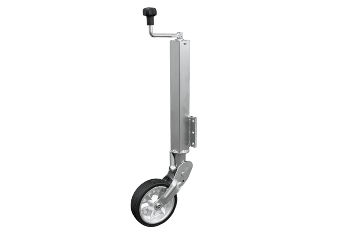 UNITRAILER automatisches Stützrad mit Griff 400 kg 60 mm 470–785 mm