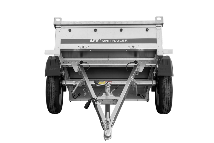 Einachsanhänger 750 kg, 150 x 106 cm Garden Trailer 150 KIPP mit Aluminium-Deckel