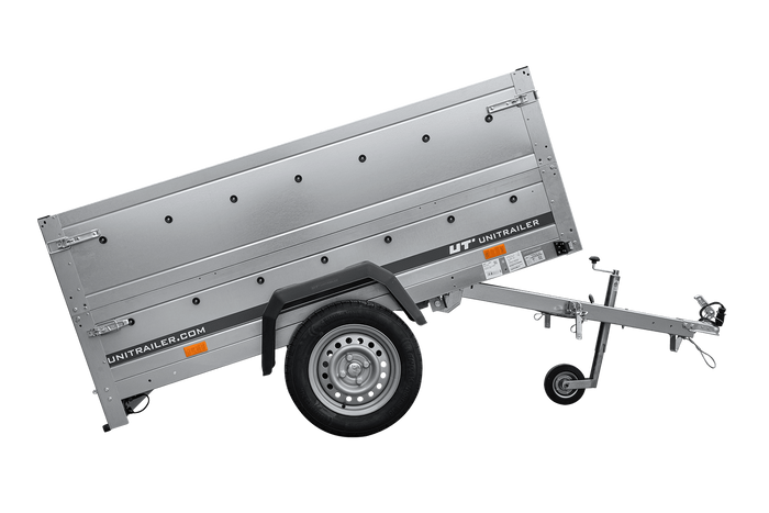 PKW-Anhänger 200x125 UNITRAILER GARDEN 201 KIPP mit Bordwandaufsatz
