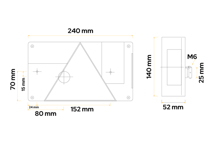ASPÖCK Multipoint I Rückleuchte, 6 Funktionen, rechts
