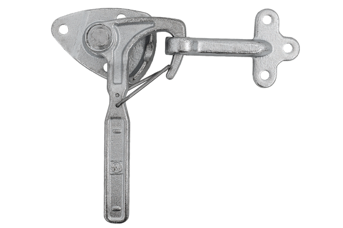 Anhängerkupplung rechts mit WINTERHOFF WV 20-R + WVG 20-A Verschluss, kompletter Anhängerseitenverschluss