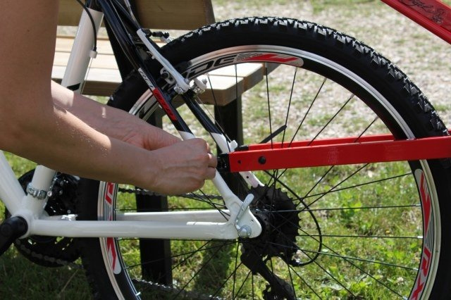 Trail Angel Fahrrad-Anhängerkupplung – Rot