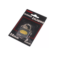 Gusseisen-Vorhängeschloss 38mm HERMON, Ösendurchmesser 4,5mm