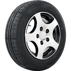 Anhängerrad REIFEN KENDA 155/70 R13 74N ALU FELGE STARCO poliert 5Jx13"H2 5x112 ET:30