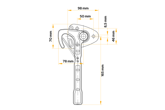 Linker Seitenhaken WINTERHOFF WV 20-L Anhänger Seitenhakenverschluss