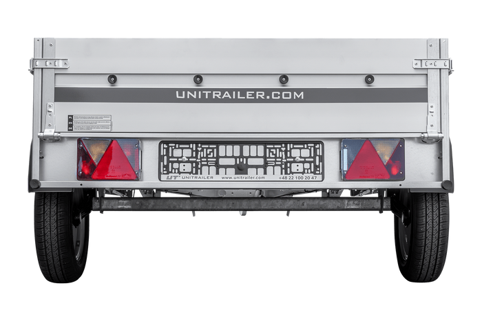 Anhänger mit Aluminiumseitenwänden 230x125 Unitrailer Garden 230 KIPP ALU
