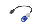 Adapter mit Schuko-Stecker und CEE-Buchse 16A 230V ProPlus 373526 Kabel 40cm