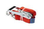 UNITRAILER 4 m/50 mm/5 t rotes Transportband mit Spannvorrichtung
