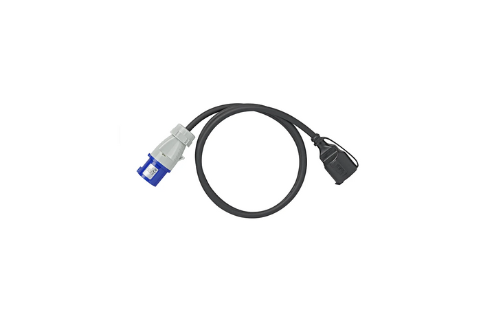 Adapter mit CEE-Stecker und -Buchse mit Schutzkontakt, 16 A, 230 V, ProPlus 373530DE, Kabellänge 150 cm
