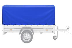 Blaue Hochplane für Garden Trailer 230 KIPP