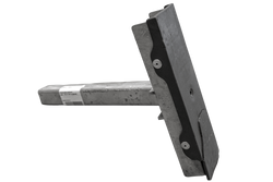 UNITRAILER Flache Seitenstütze für Bootsanhänger, Länge 30 cm, Höhe 40 cm, GRAU