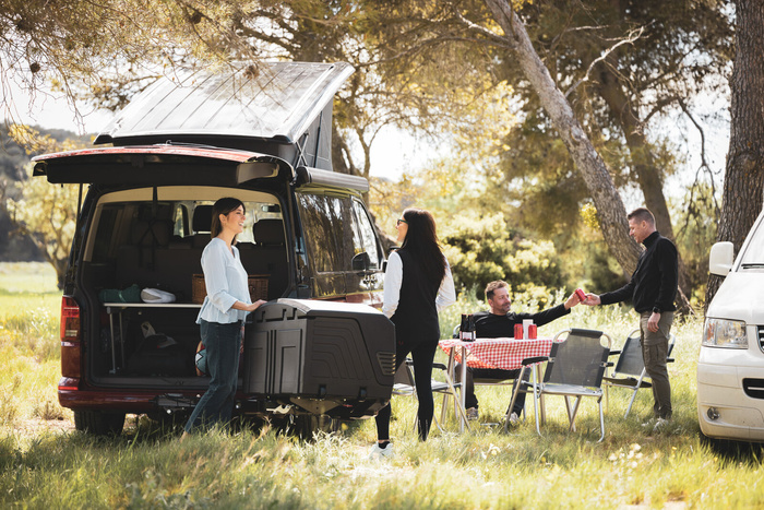 Towbox V3 Camper schwarz - Kastenträger für Anhängerkupplung