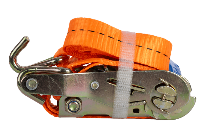 UNITRAILER 2 m/25 mm/1 t orangefarbenes Transportband mit Spanner