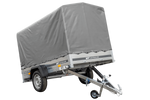 PKW-Anhänger 230x125 UNITRAILER GARDEN 230 KIPP mit  grauer Hochplane 110 cm